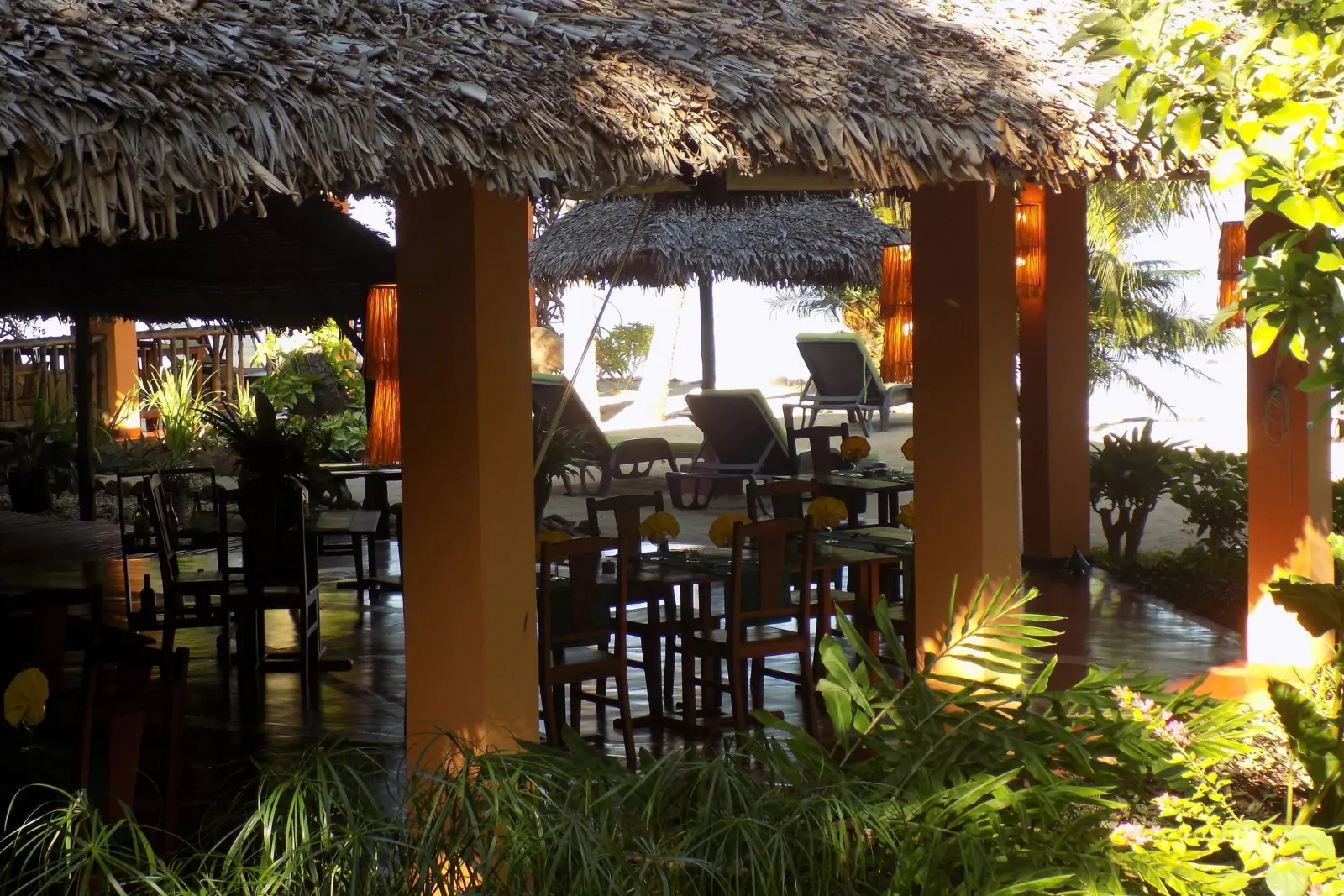 Restaurant with an ocean view