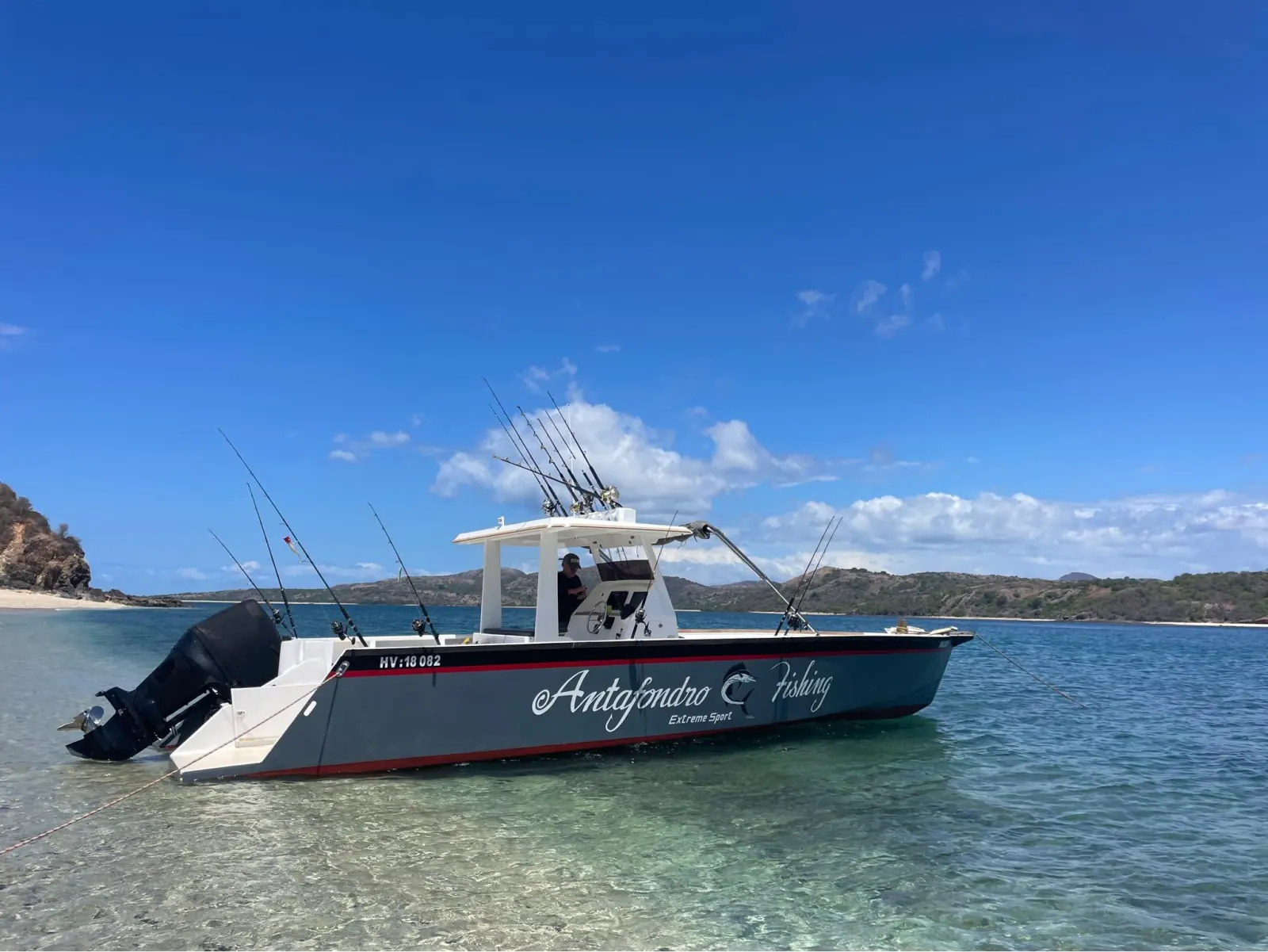 A boat off the beach