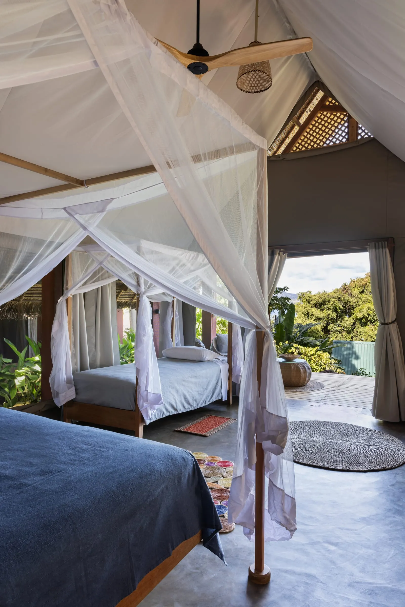 Sleeping area with a view outside