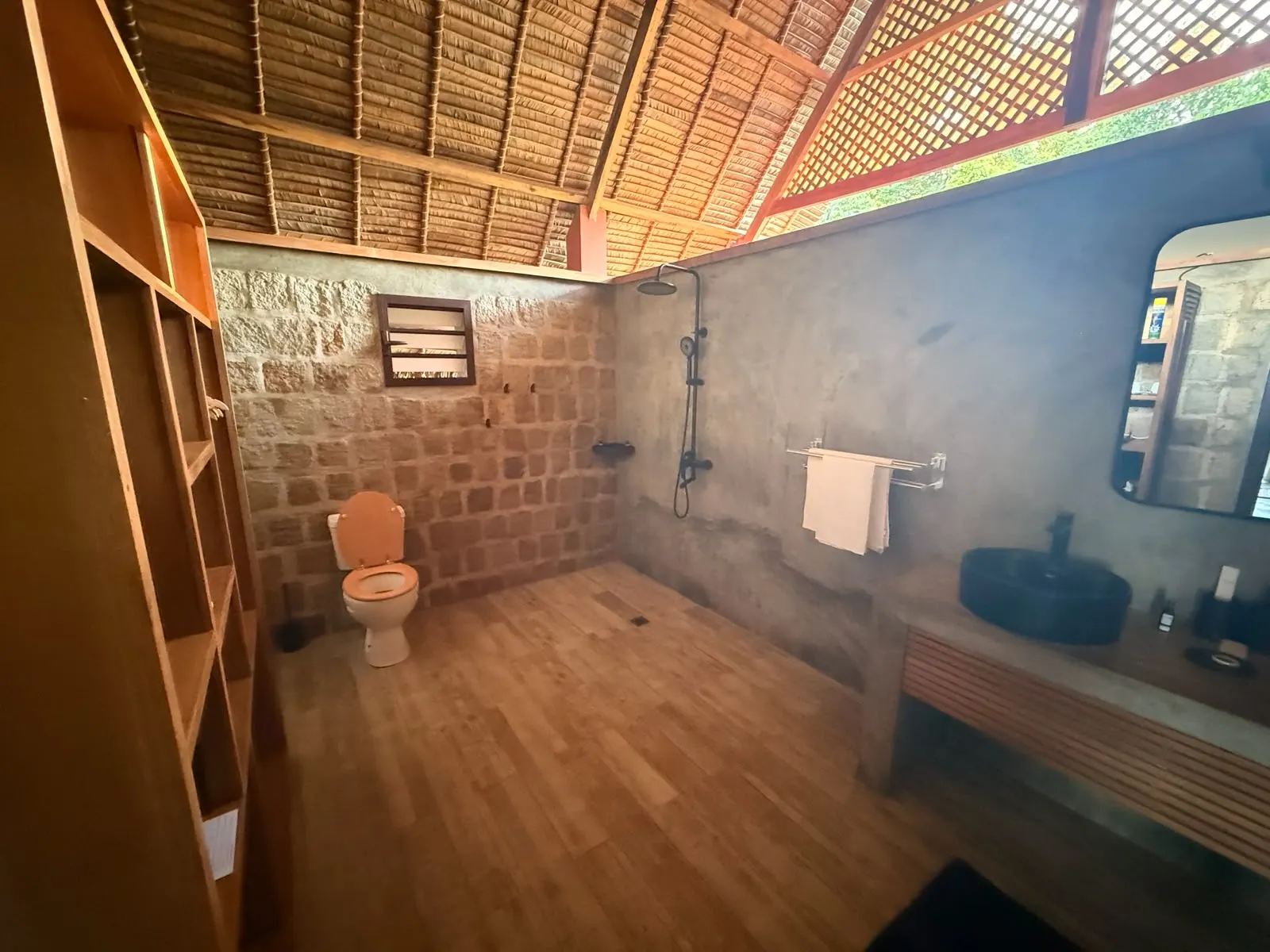 Bathroom of the tent