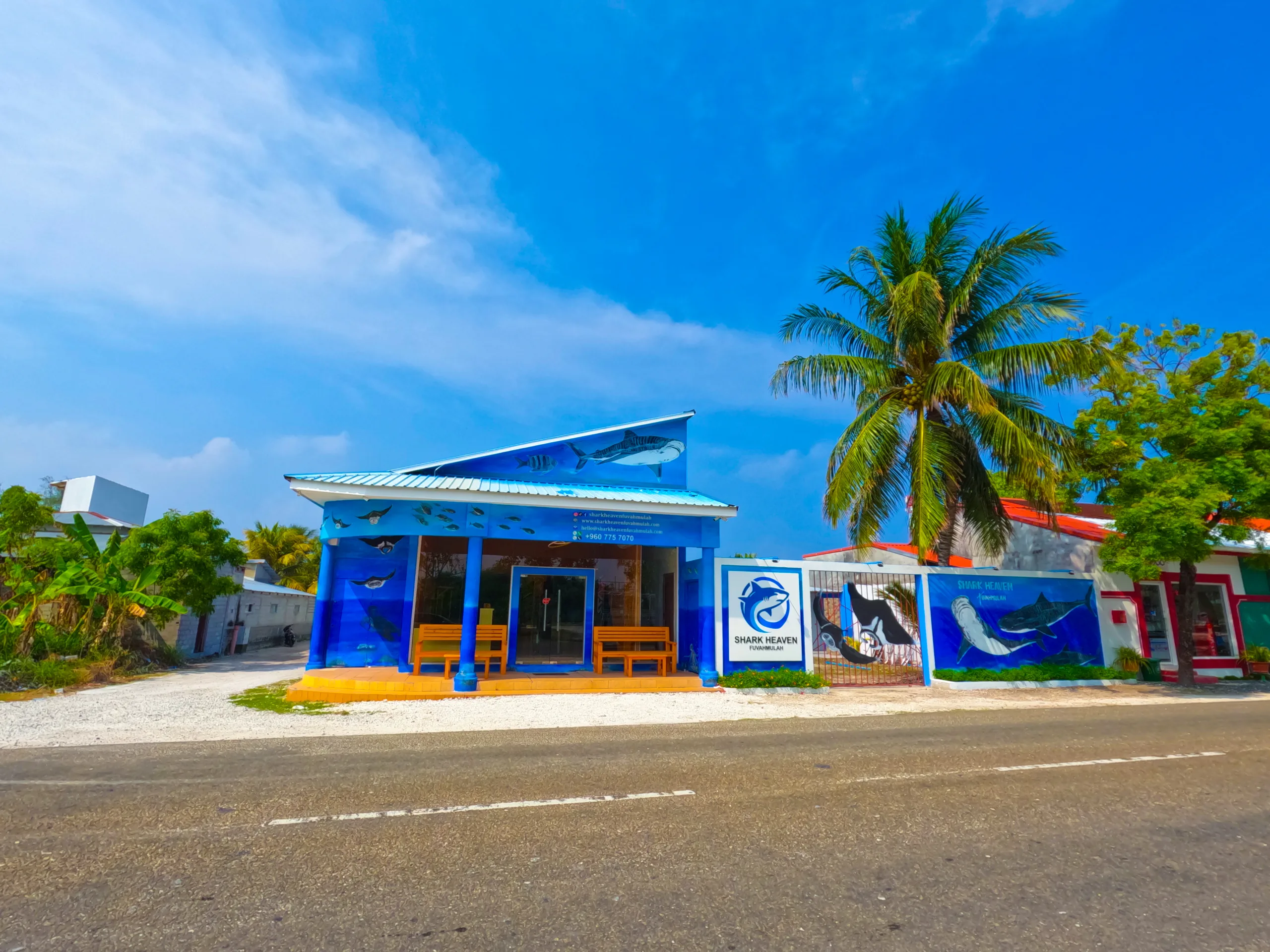 Shark Heaven dive centre on Fuvahmulah