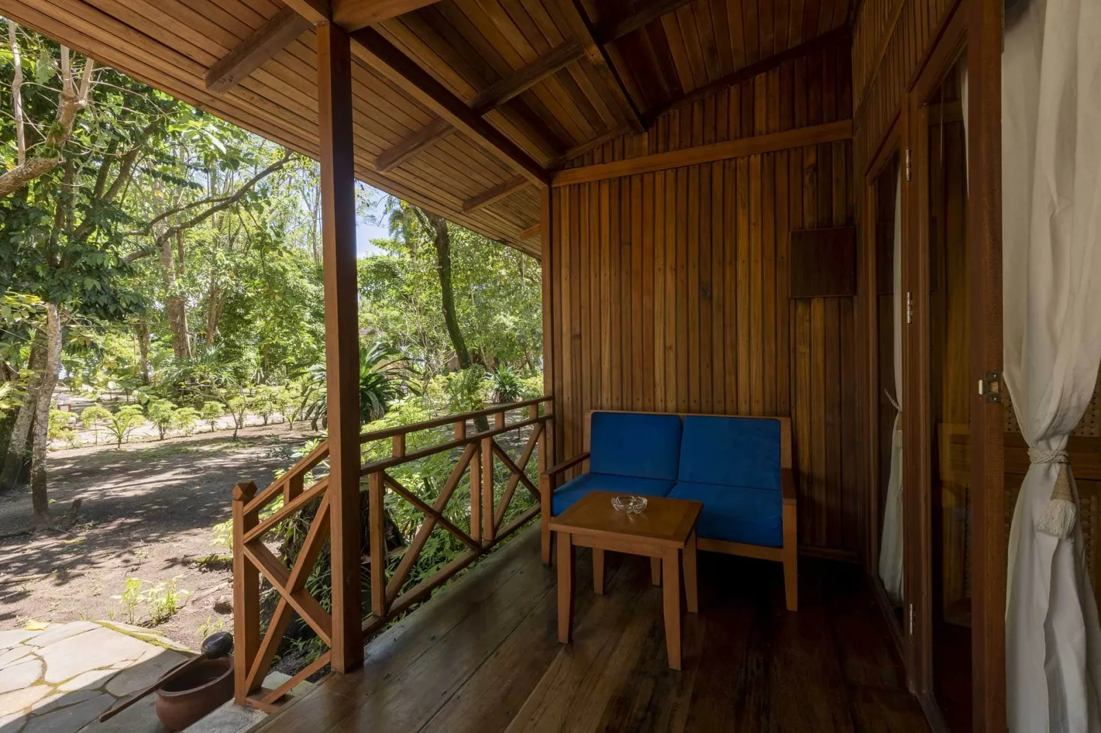 The villa in the tropical garden