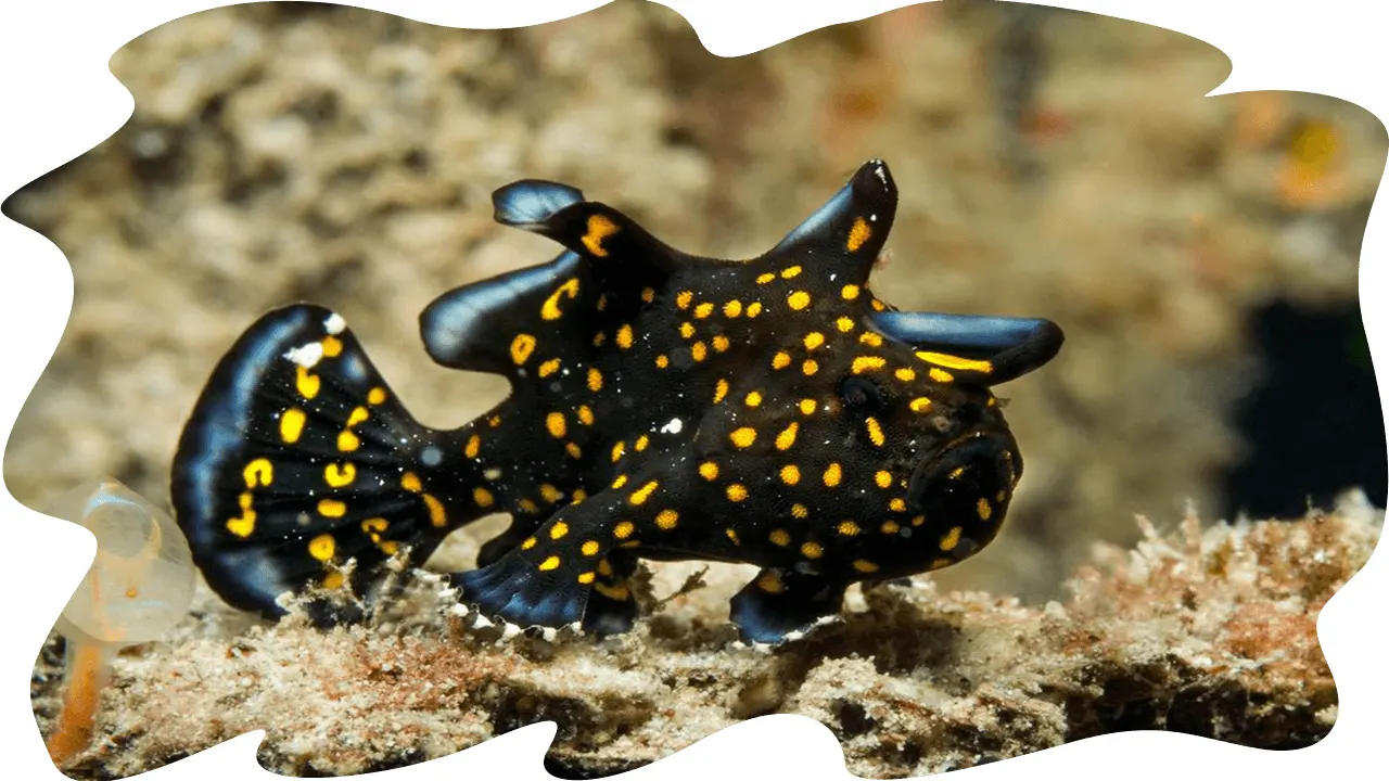Juvenile anglerfish on the bottom