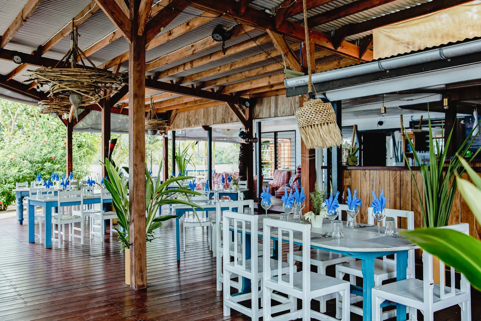 Open-air restaurant