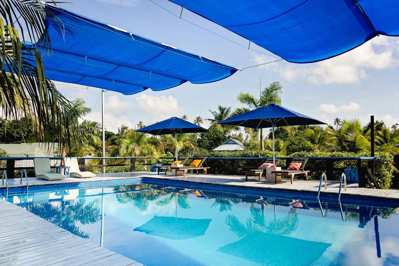 Umbrellas by the pool