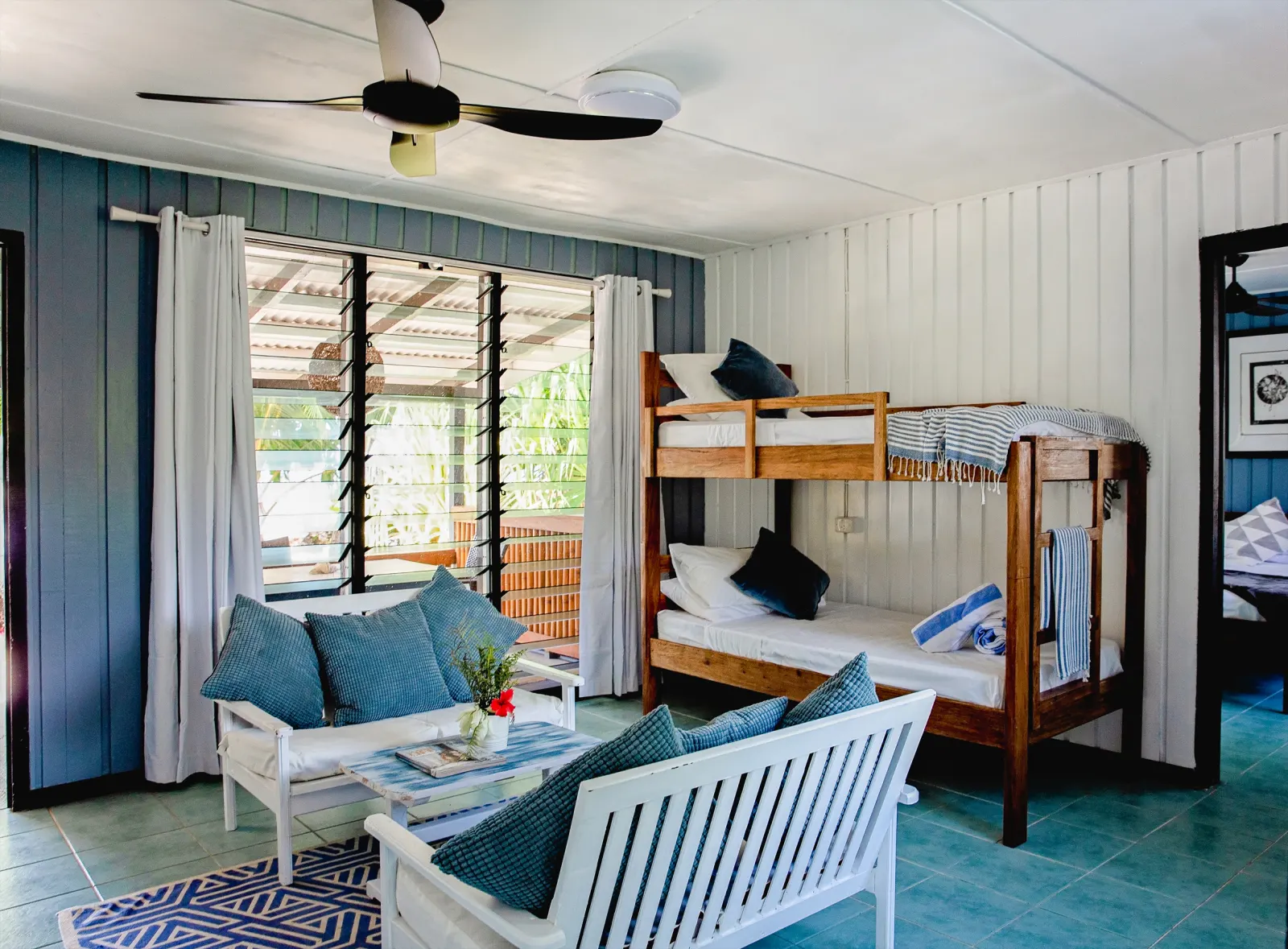 Sea View Family Room — room with bunk beds