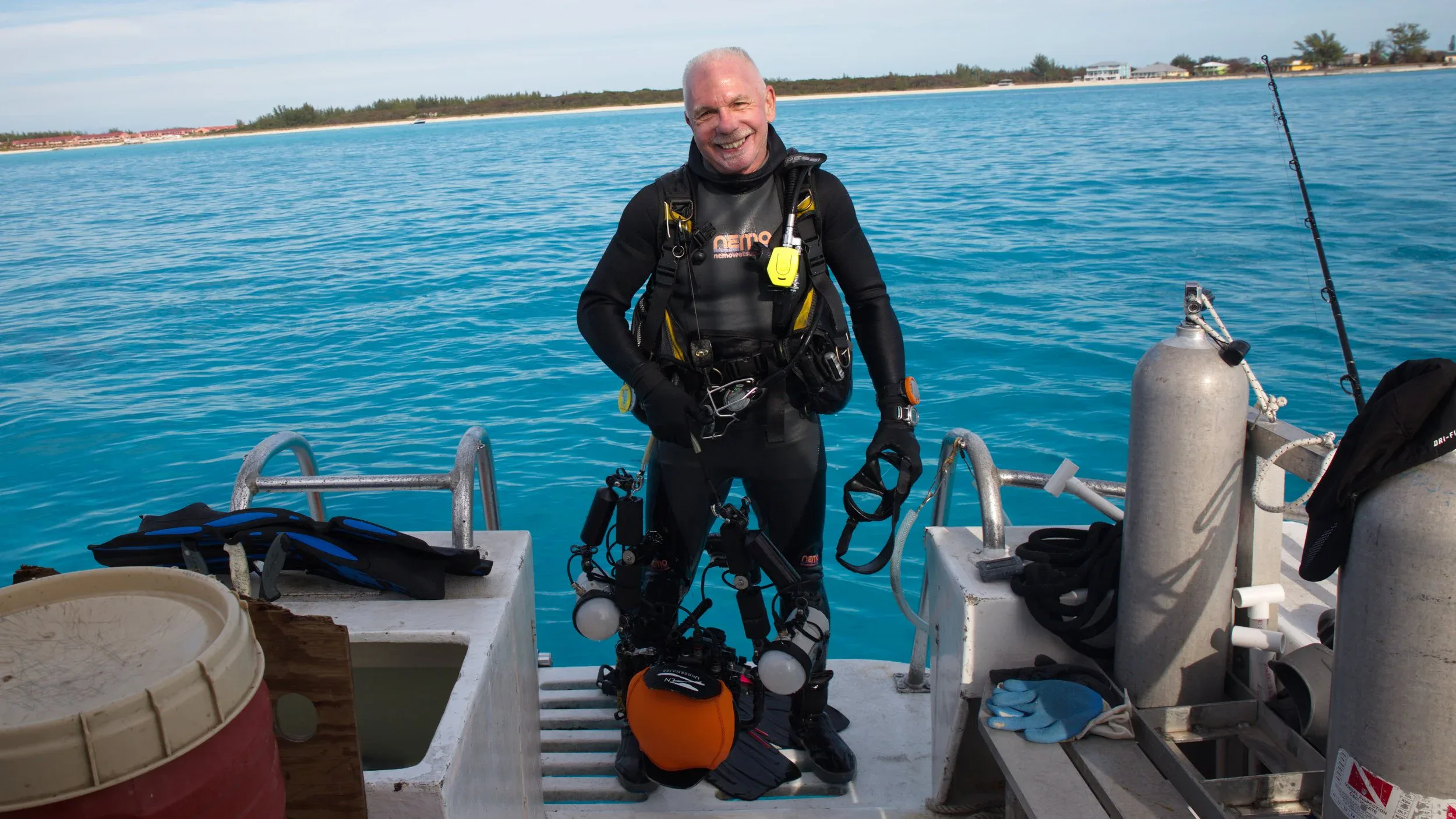 Diver on the boat