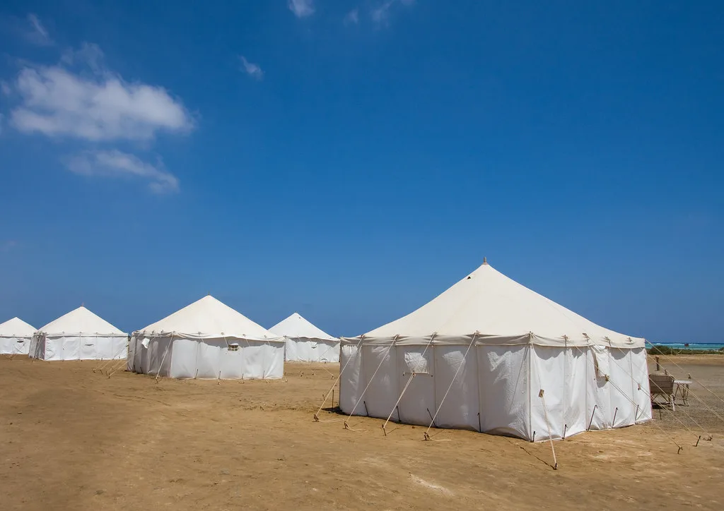 Royal tents in the evening